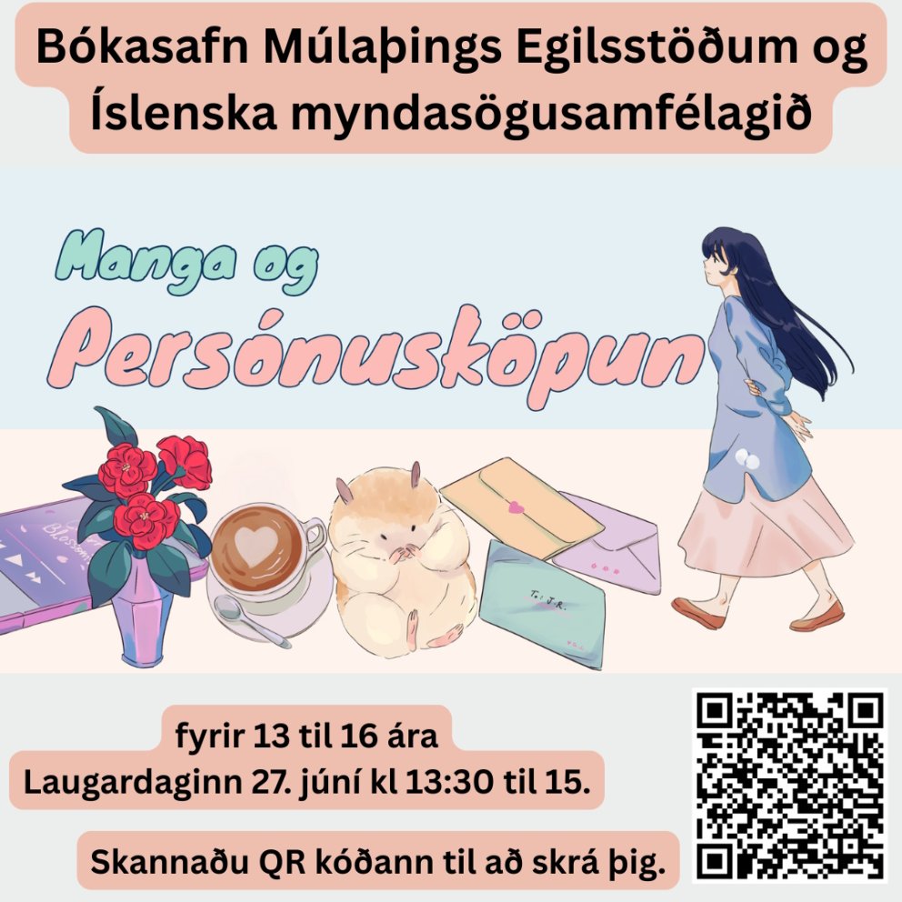 Manga og persónusköpun - fyrir 13 til 16 ára