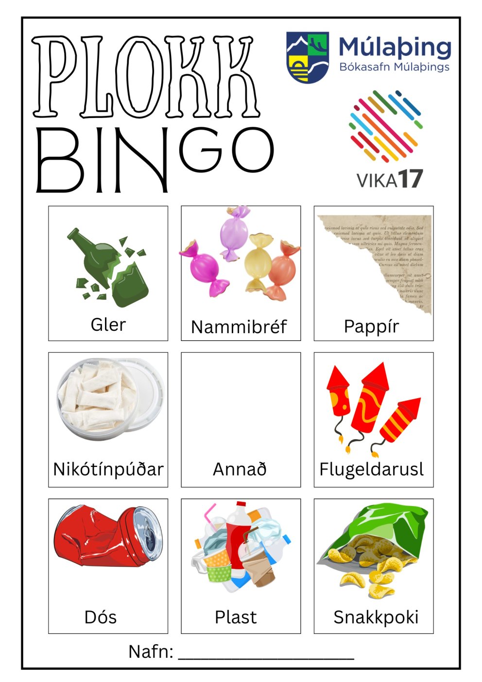 Vika 17 á Bókasafni Múlaþings