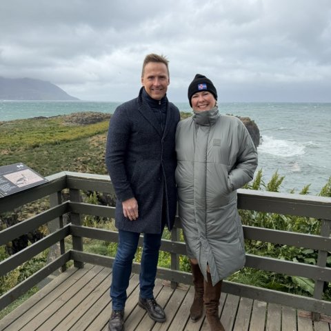 Í Hafnarhólma á Borgarfirði. 