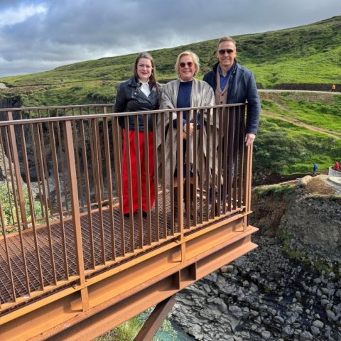 Við Stuðlagil á Jökuldal