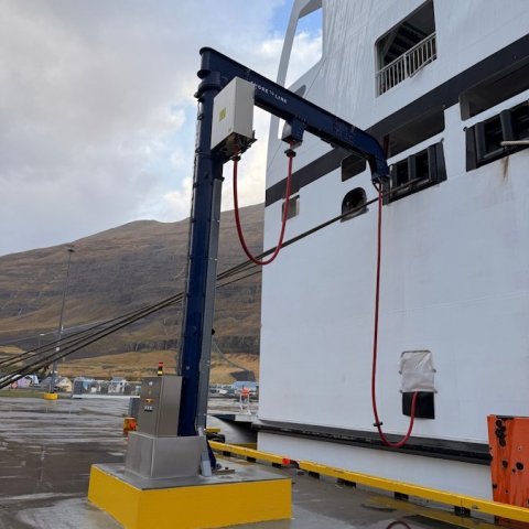 Raftengingarbúnaður Norrönu.