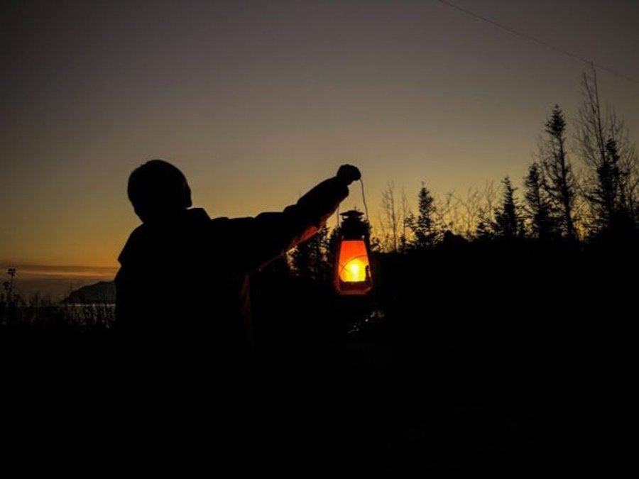 Vinningsmyndin í ljósmyndasamkeppni Daga myrkurs 2024. Ljósmyndari: Þuríður Elísa Harðardóttir.