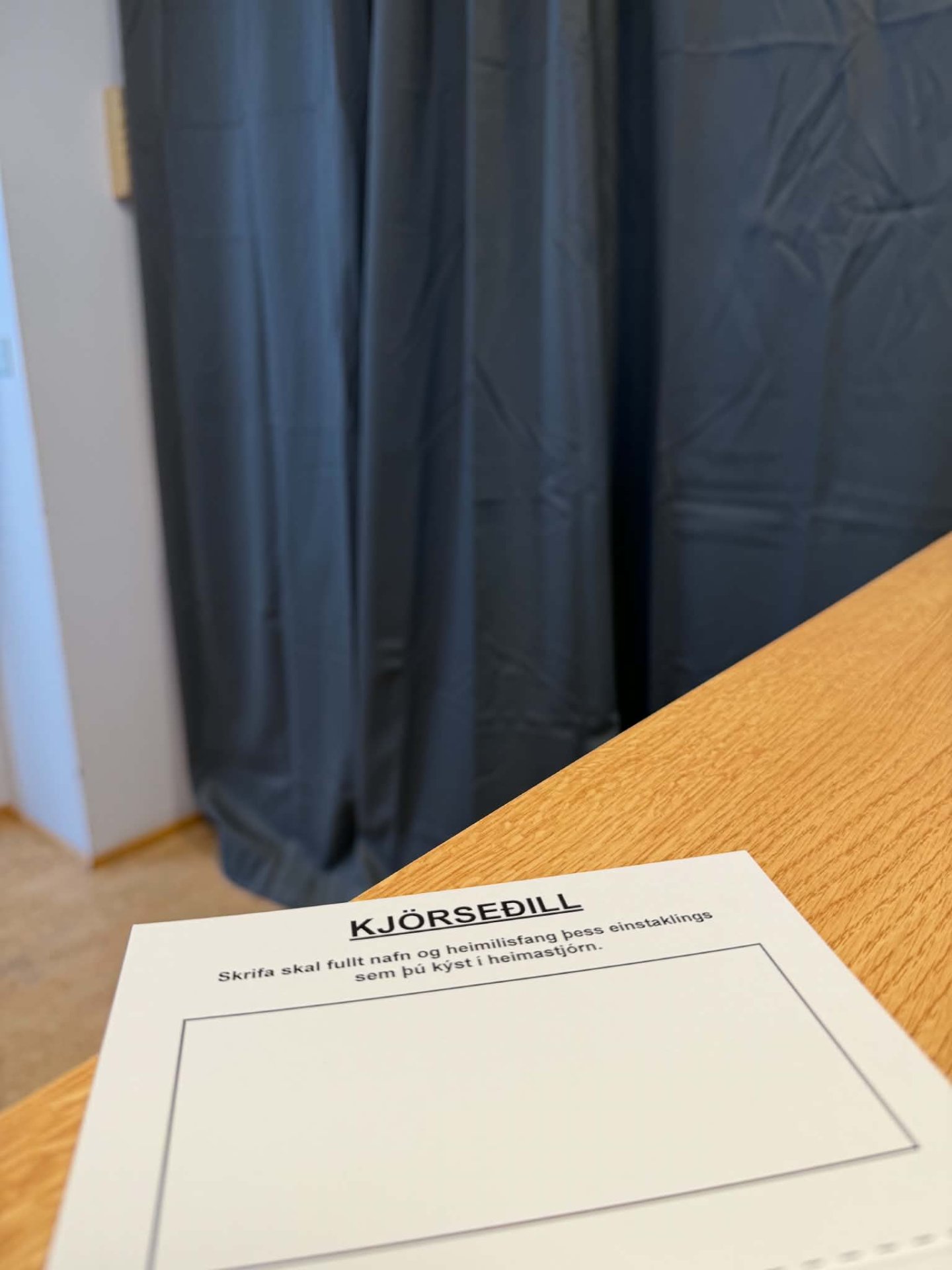 Lokasprettur utankjörfundar - Upplýsingar um opnunartíma