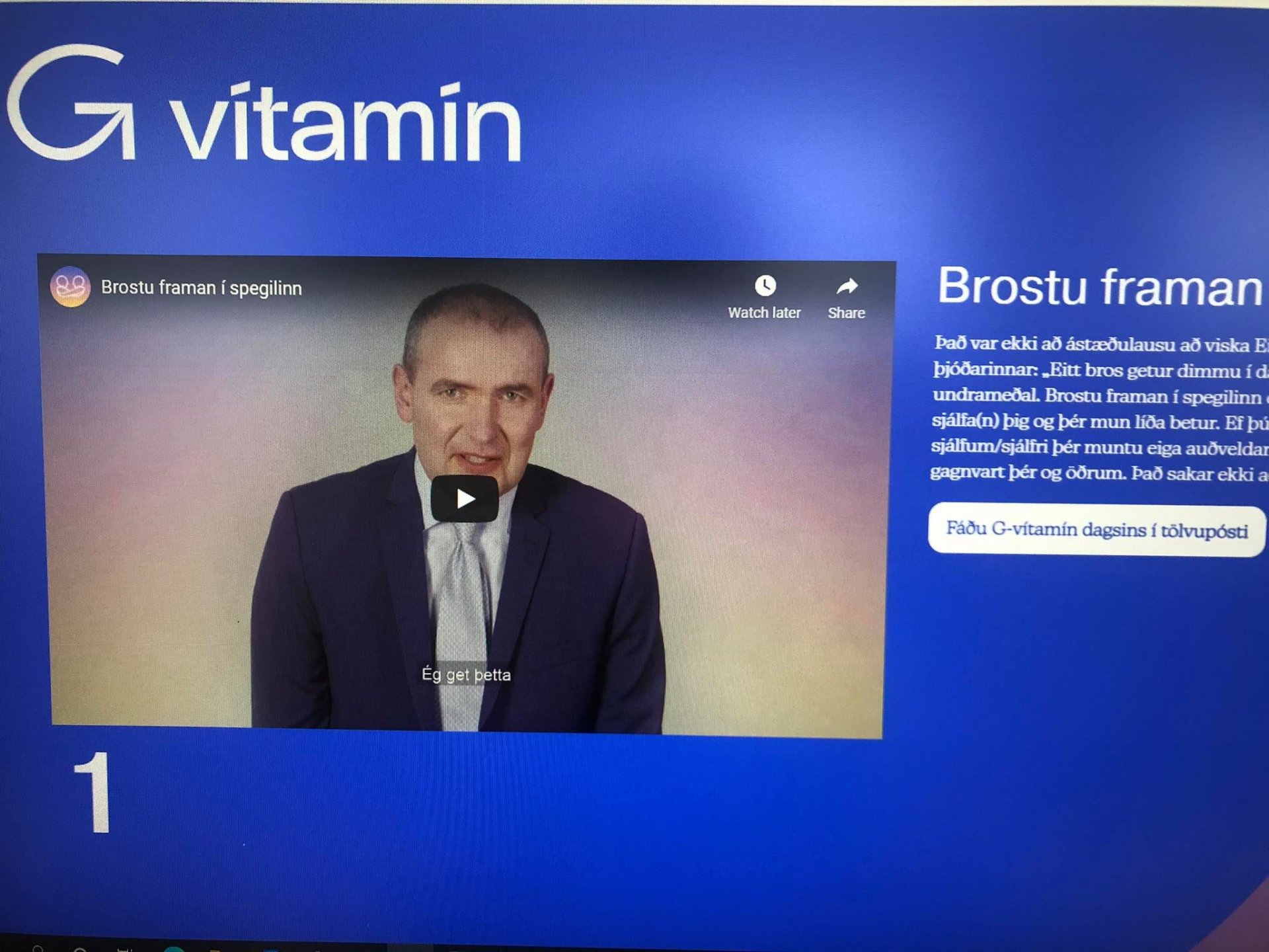 Fáðu þér G-Vítamín!