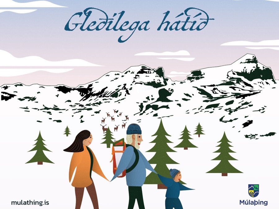 Hátíðarkveðjur og opnanir stofnana Múlaþings yfir hátíðarnar