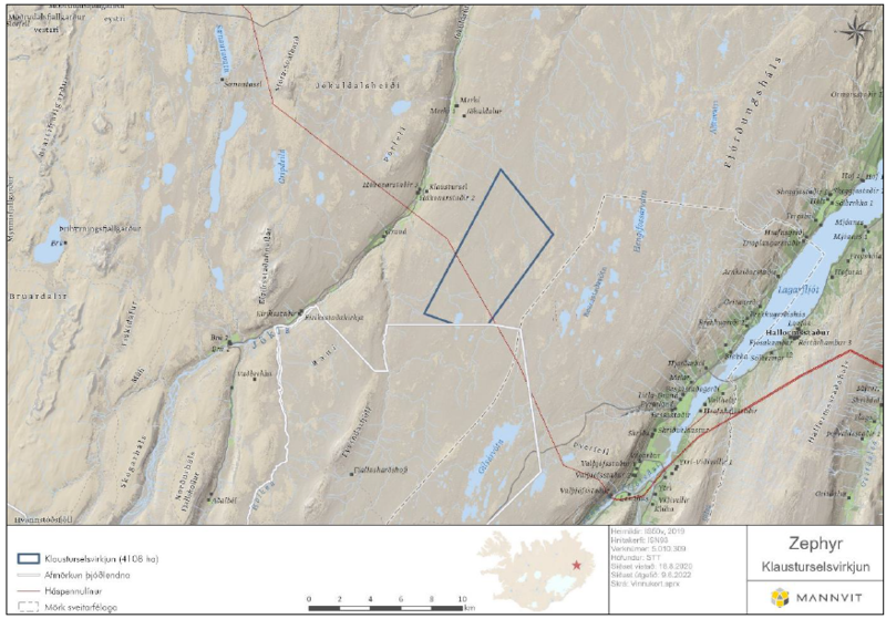 Matsáætlun vegna vindorkugarðs í Klausturseli