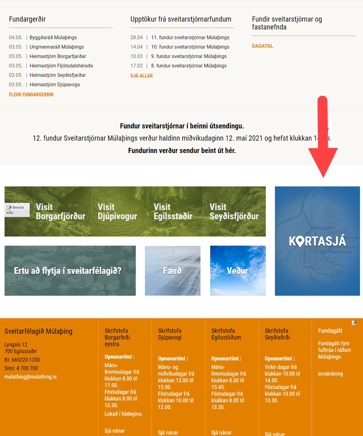 Kortasjá Múlaþings