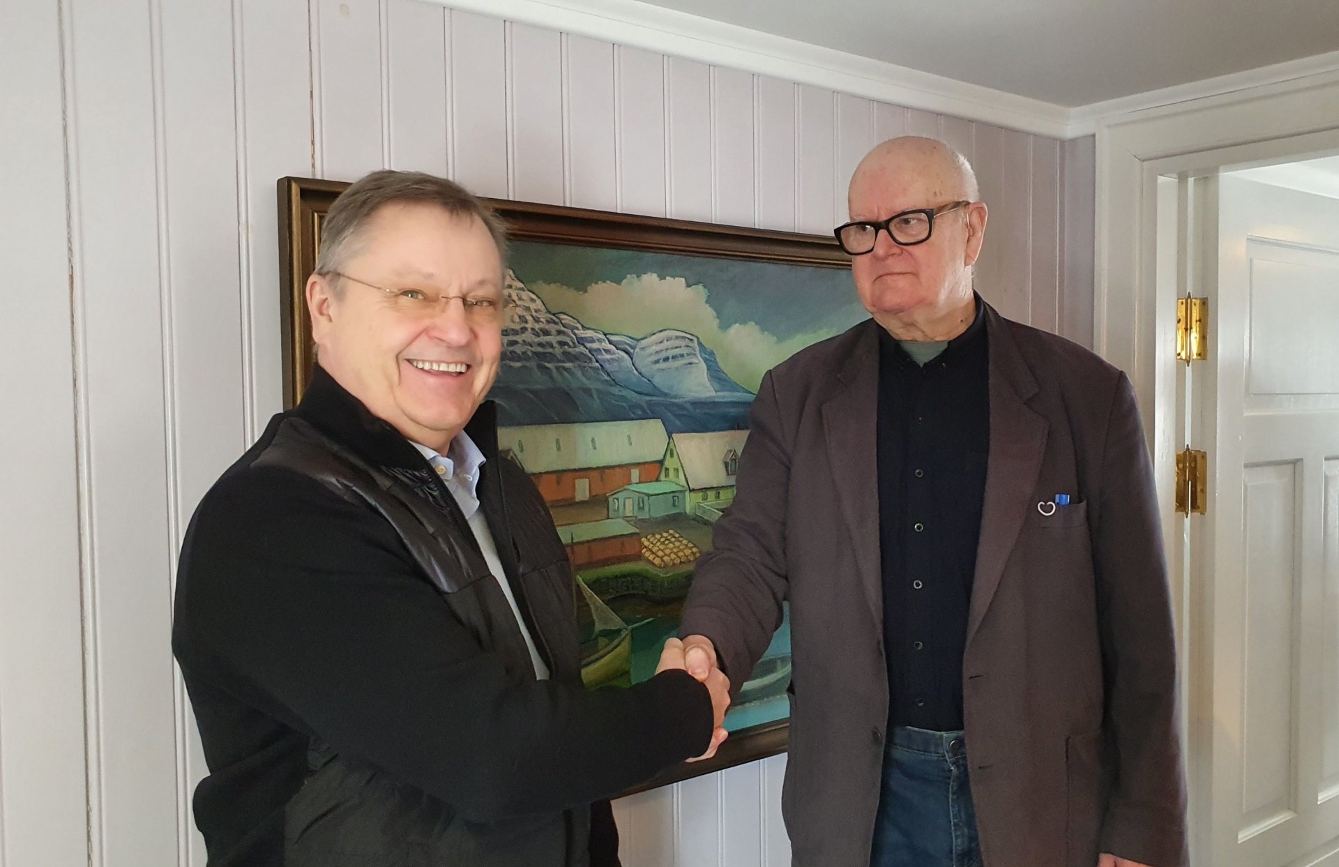 Björn Ingimarsson, sveitastjóri Múlaþings og Sigurður Guðmundsson, myndlistarmaður og formaður stjór…