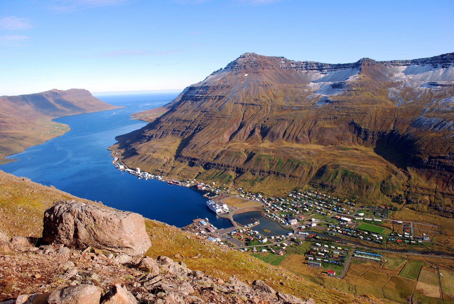 Aurskriður á Seyðisfirði - rýming húsa - hættustig